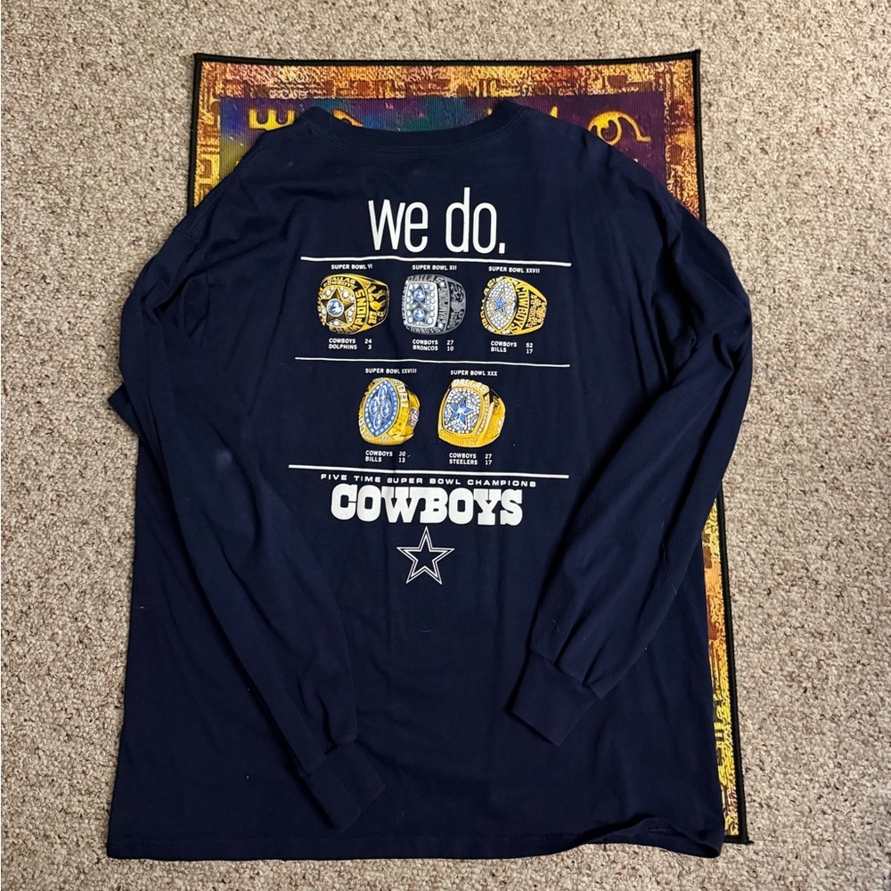 Vintage‎ Cowboys Got Five? Long Sleeve Reebok shirt